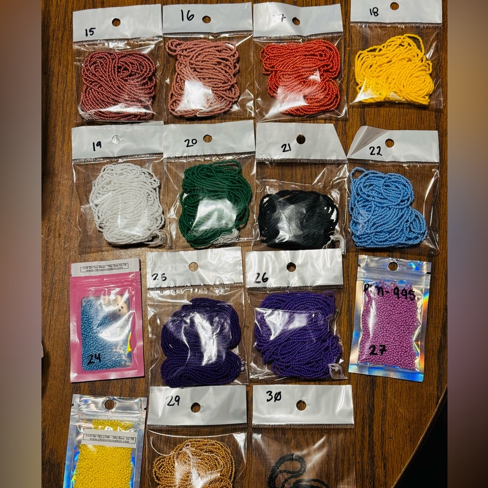 Custom Beaded Hoops - Picture 9 of 16